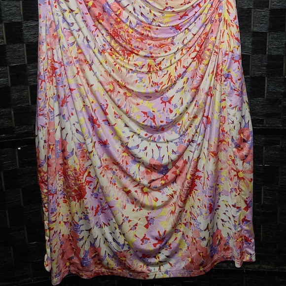 American Living   Abstract Pastel Floral Print Sleeveless Sheath Dress size 16 - Picture 3 of 7